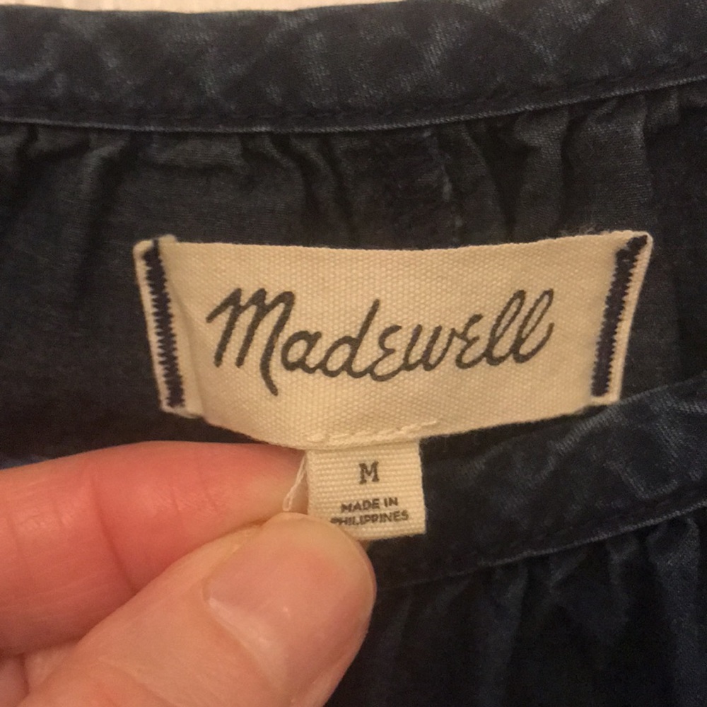 Madewell Ruffle Hem Top - Picture 7 of 9